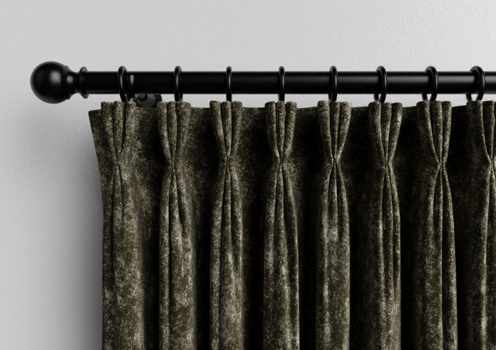 Caen Chenille, Grey - Made to Measure Curtains - Image 11
